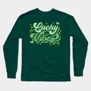 Lucky vibes Saint Patrick shirt Long Sleeve T-Shirt